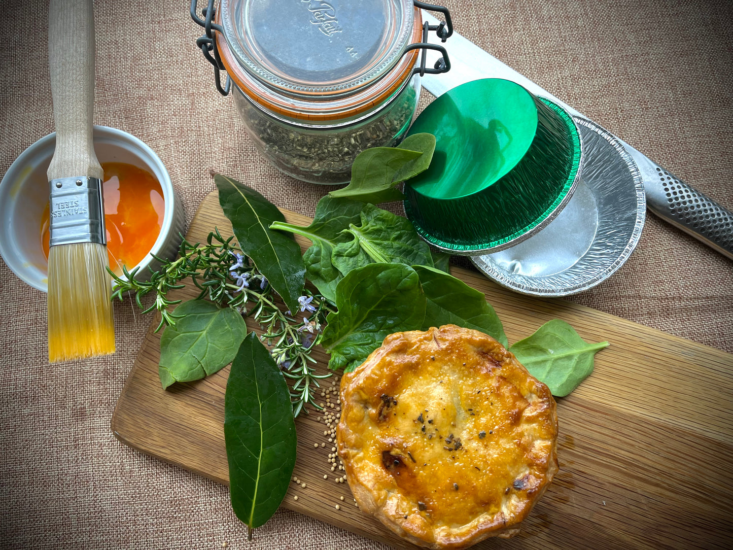 Roast pumpkin, pine nut and spinach